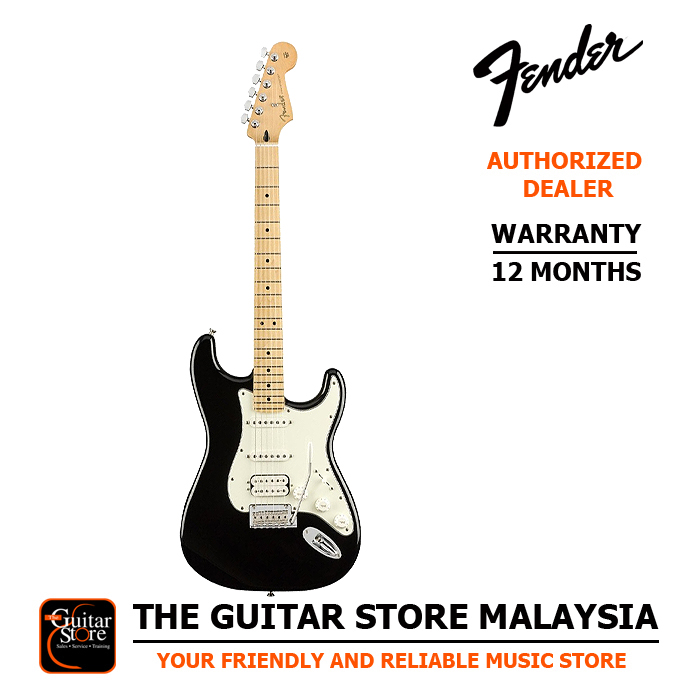Fender Player Series Stratocaster HSS Maple FB Electric Guitar – Black  (Made In Mexico) - The Guitar Store