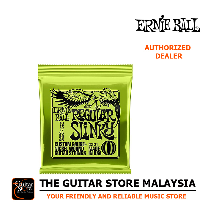Ernie Ball 2221 Nickel Regular Slinky Electric Guitar Strings 10-46
