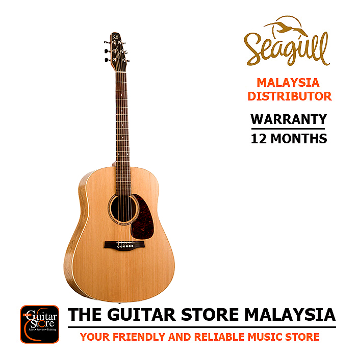 Seagull S6 Original Cedar Slim Solid Top Acoustic Guitar – Natural Satin (Made In Canada)