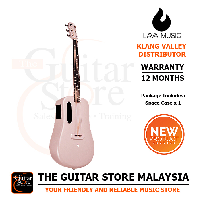 LAVA ME 3 36 Smart Acoustic Electric Guitar (Pink) With Space