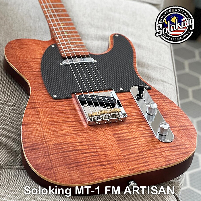 Soloking MT-1 FM Artisan with Roasted Flame Neck in Caramel