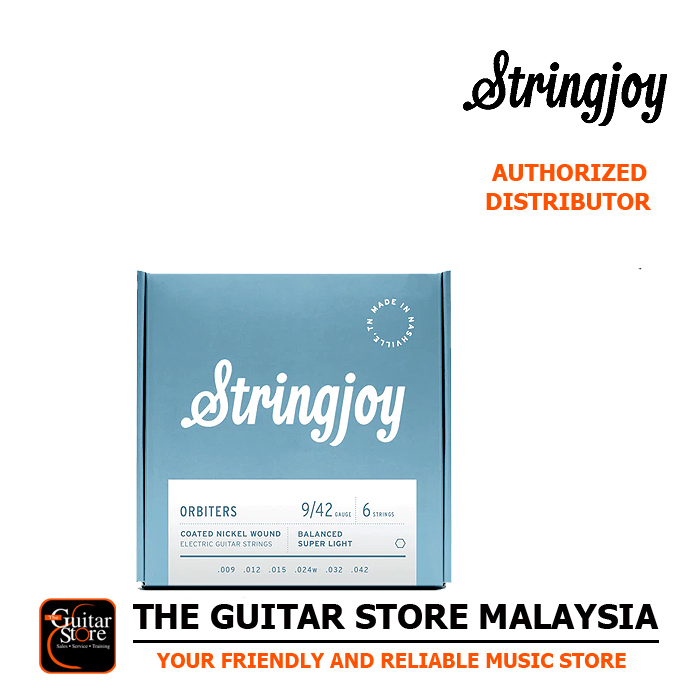 Stringjoy Orbiters | Balanced Super Light Gauge (9-42) Coated Nickel Wound Electric Guitar Strings