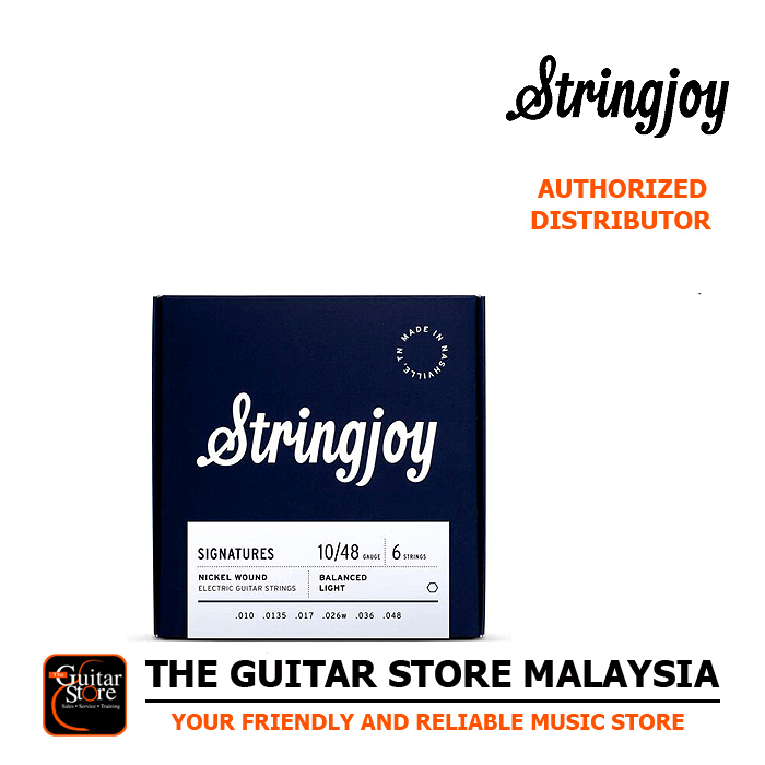 Stringjoy Signatures | Balanced Light Gauge (10-48) Nickel Wound Electric Guitar Strings
