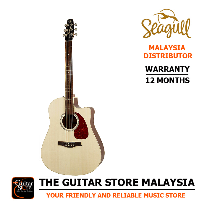 Seagull Coastline Slim CW Spruce QIT Acoustic-Electric Guitar3432