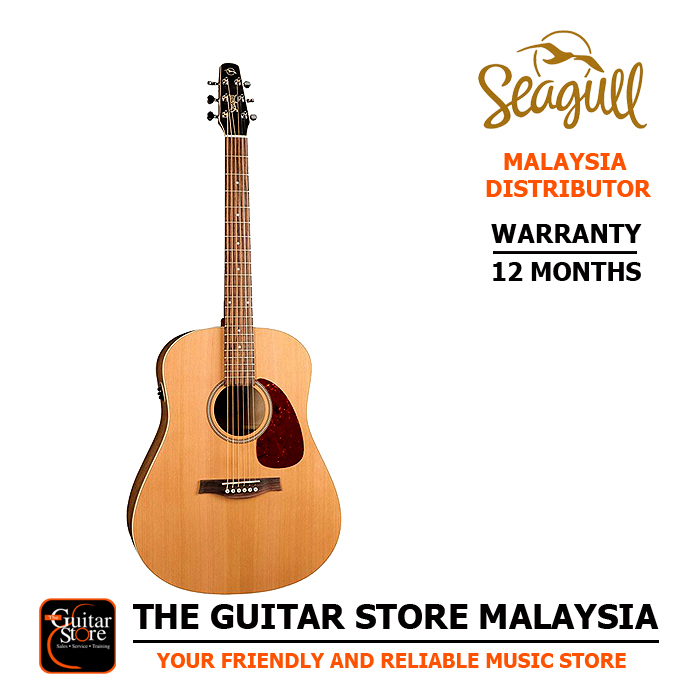 Seagull S6 Cedar Original Slim Q1T Acoustic-Electric Guitar