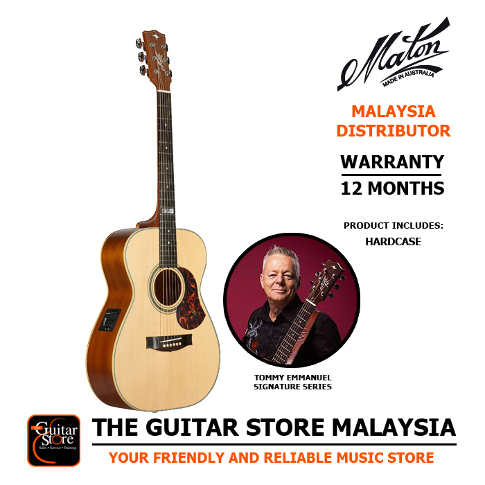 Maton EBG808-TE (Tommy Emmanuel Signature) Full Solid Acoustic Guitar with Hardcase