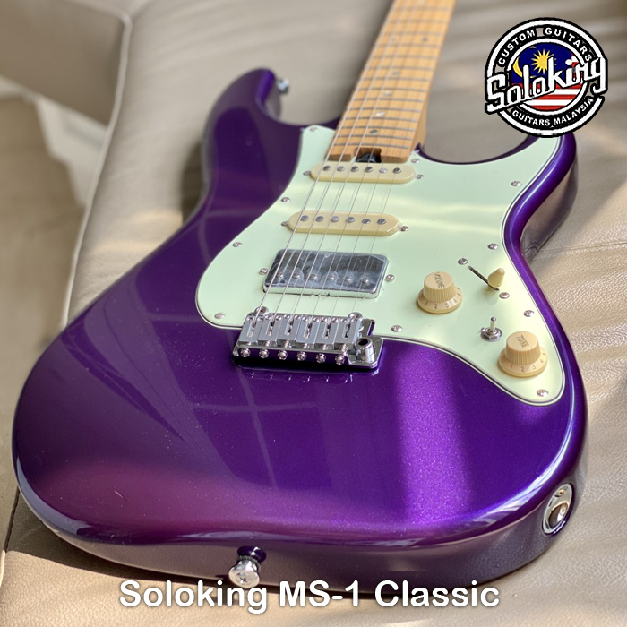 Soloking MS-1 Classic MKII in Purple Sparkle with Roasted Maple neck and FB