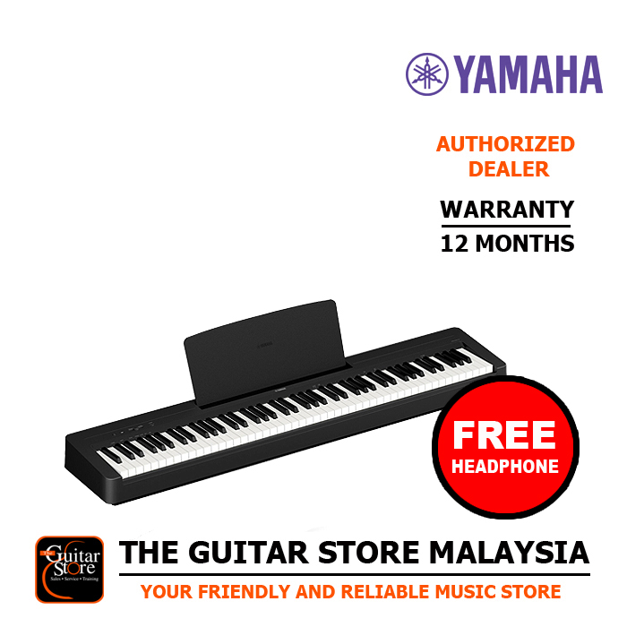 Yamaha P-145 88-Key Portable Digital Piano (Black) - The Guitar Store
