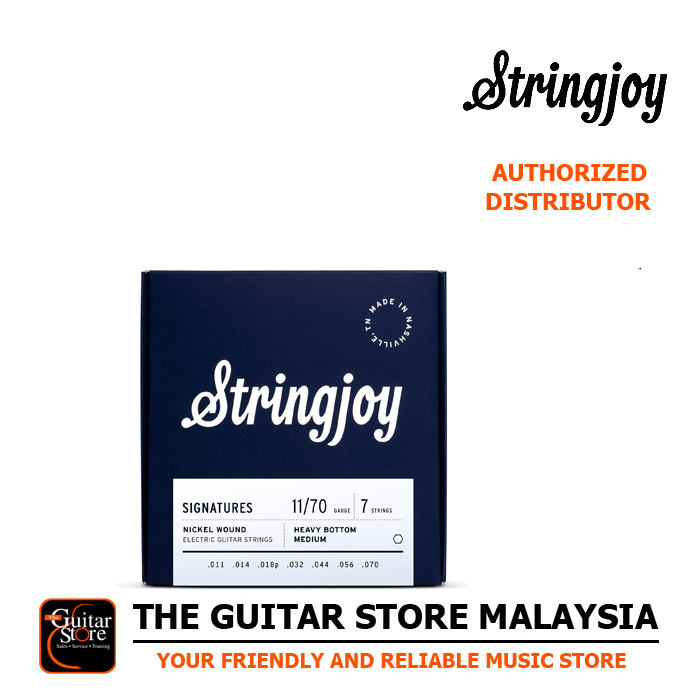 Stringjoy Signatures | 7-String Heavy Bottom Medium Gauge (11-70) Nickel Wound Electric Guitar Strings