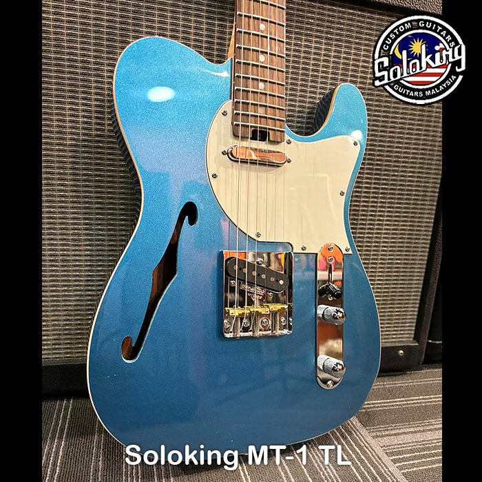 Soloking MT-1 TL FMN Electric Guitar – Pelham Blue