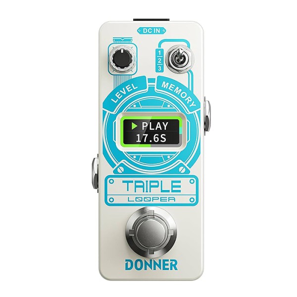 Donner EC1211 Triple Looper Mini Guitar Effect Pedal The Guitar Store
